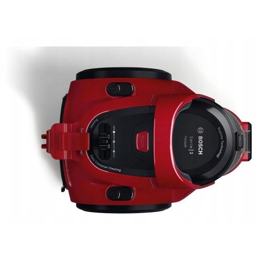 Aspirator Bosch BGC05A322, 700W, antialergic, negru-rosu, 26,8x31,4x38,1cm