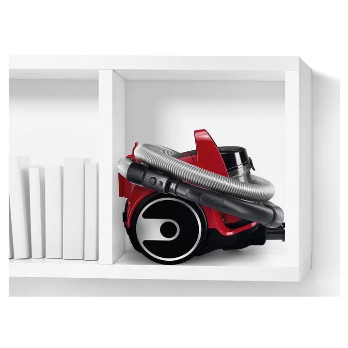 Aspirator Bosch BGC05A322, 700W, antialergic, negru-rosu, 26,8x31,4x38,1cm