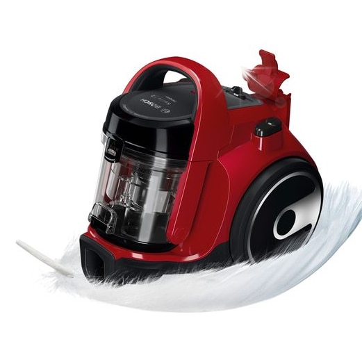 Aspirator Bosch BGC05A322, 700W, antialergic, negru-rosu, 26,8x31,4x38,1cm