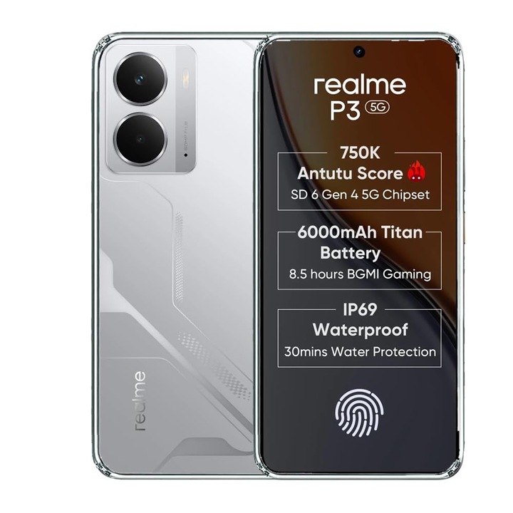 BestCase® Прозрачен силиконов калъф за Realme P3, Прозрачен
