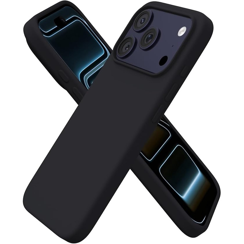BestCase® Husa Premium Silicon pentru Apple iPhone 17 Pro, Negru
