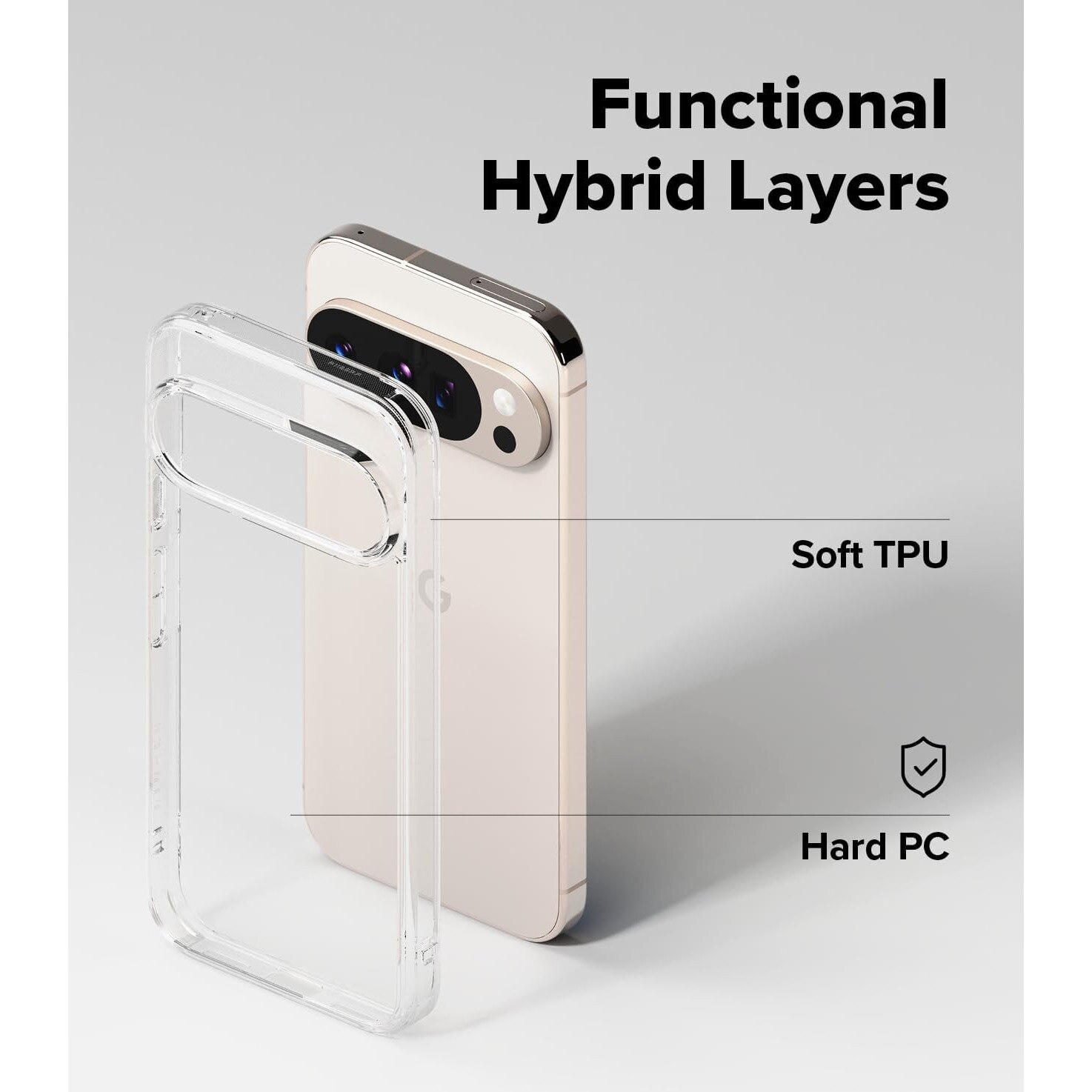 BestCase® Husa Clear Silicon pentru Google Pixel 10 Pro XL, Transparent