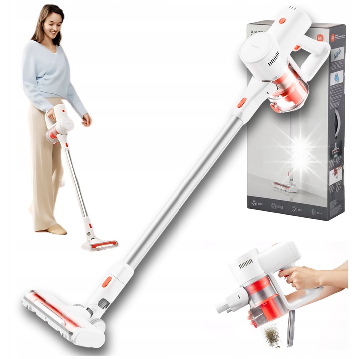 Xiaomi G20 Lite vezeték nélküli álló porszívó, 18000Pa, 5 fokozatú szűrés, fehér, 34x21.7x11.4cm