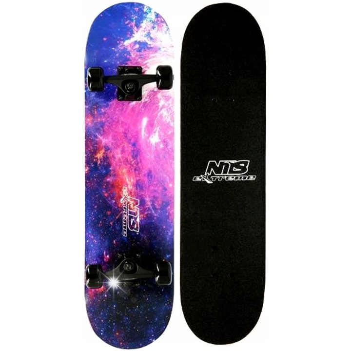 Скейтборд Nils Extreme CR3108SA, 78x20см, PU колела 54x36мм, максимално тегло на потребителя 100кг, противоплъзгащ грип