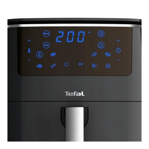 Фритюрник без мазнина Tefal 3 в 1, грил, пара, 1700W, 6,5L, черен - eMAG.bg