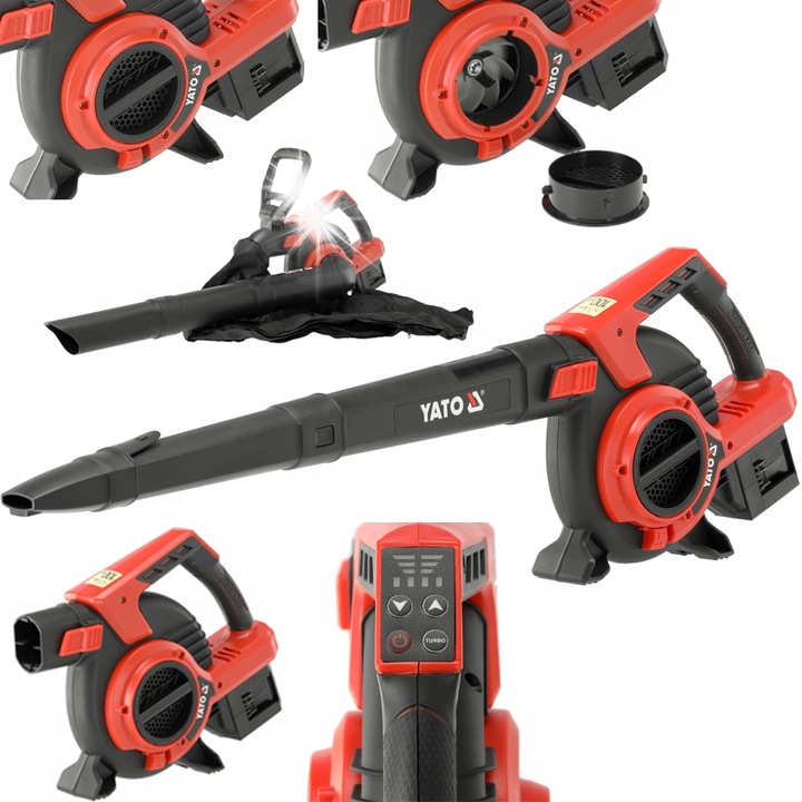 Dmucha/odkurzacz YATO 36V, 2x18V, Turbo, fara acumulator, 45l, 2.16kg