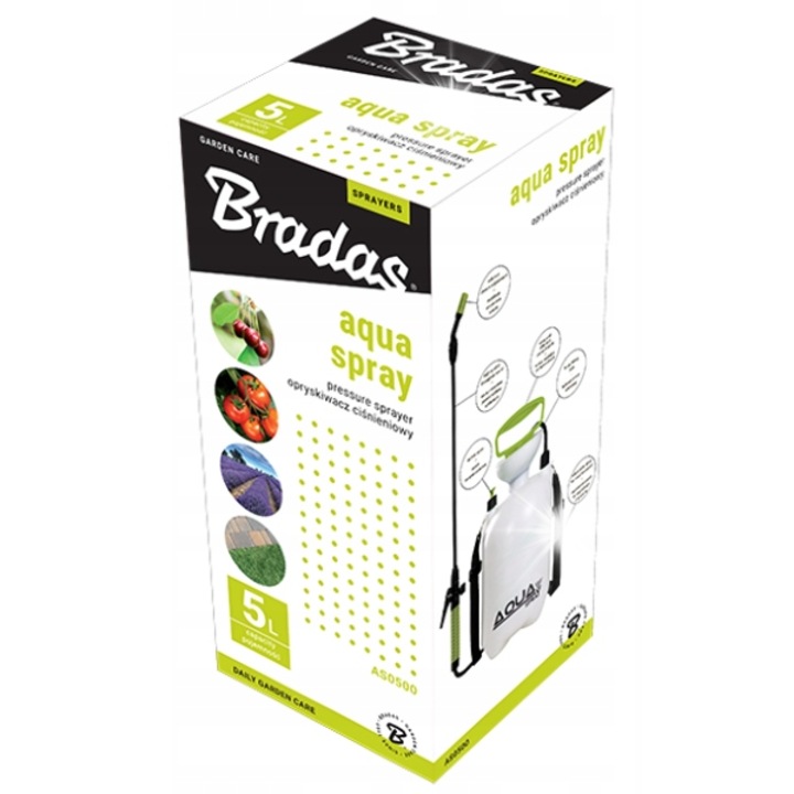 Bradas kerti permetező 3l, ergonomikus, polipropilén, növényvédelemre
