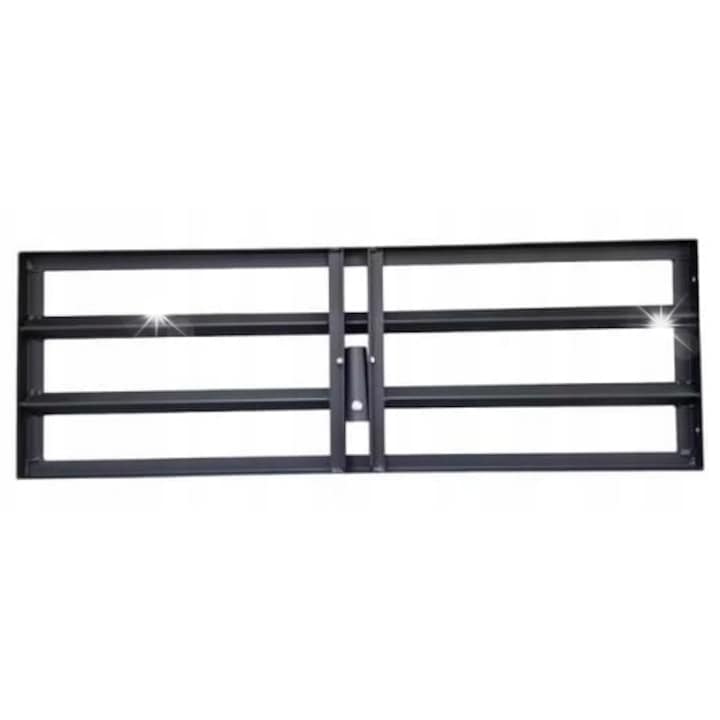 Nivelator teren manual, 90x30cm, otel, pentru nivelare suprafete, negru