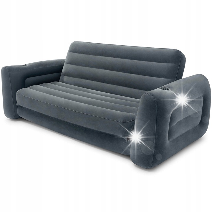 Къмпинг матрак за 2 души Intex, 203x224x66см, PVC, за вътрешна употреба