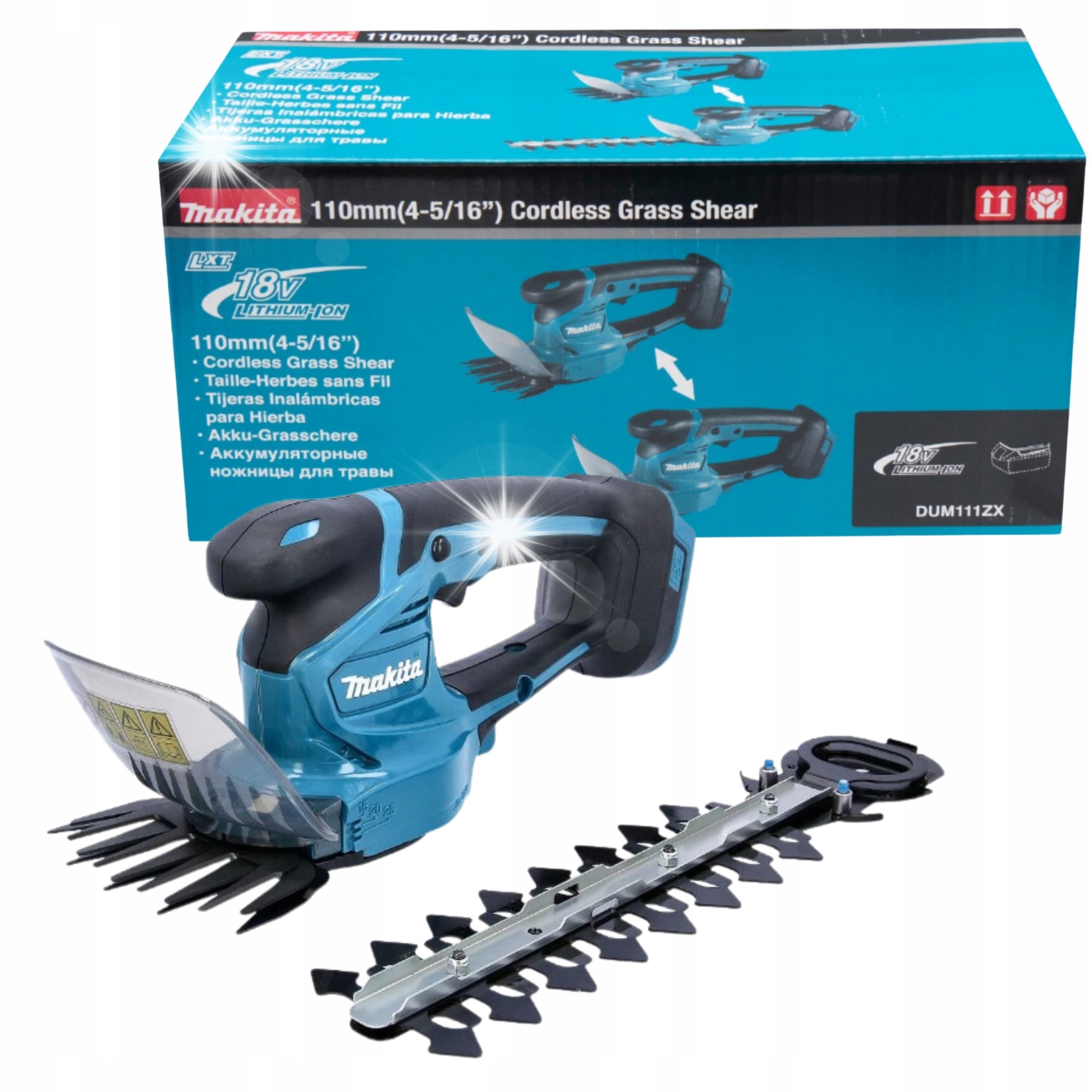 める Trimmer electric 2 in 1 Makita DUM111ZX, 18V, rosu, 11cm, fara