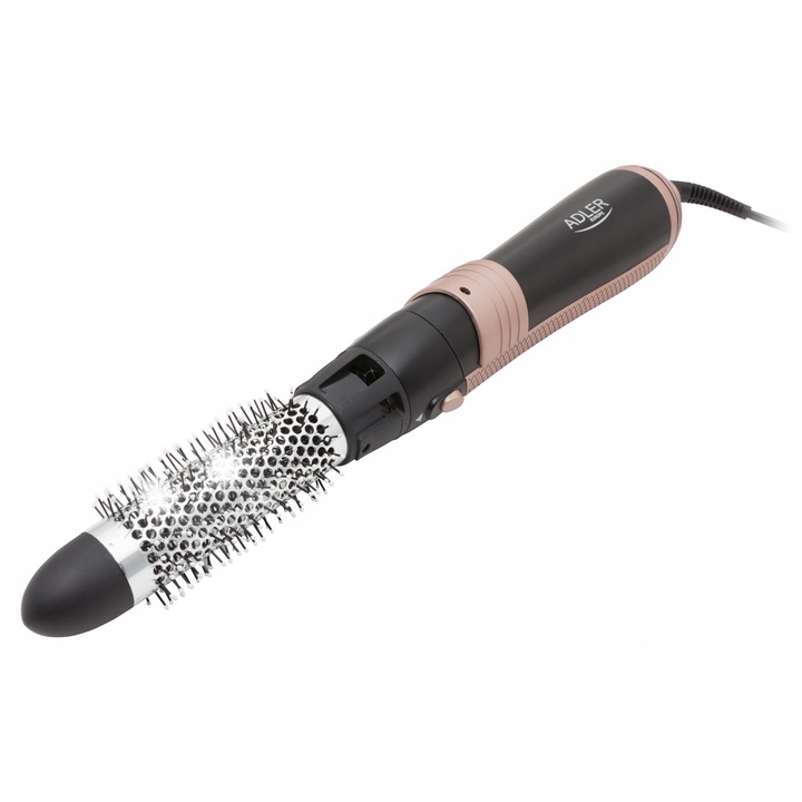 Uscator de par Adler, locowko-suszarka, 1200W, 6 accesorii, negru, set cu etui de calatorie