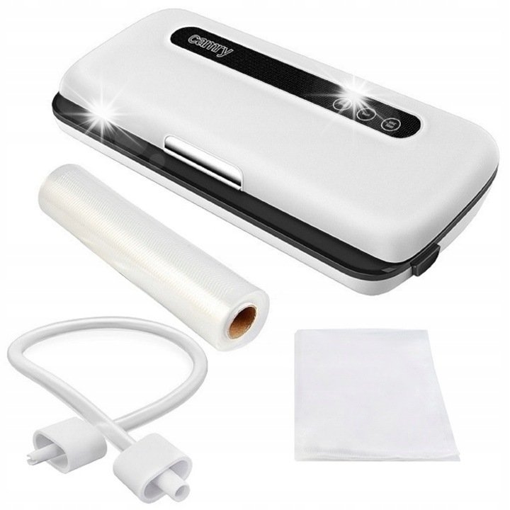 Aparat de vidat Camry CR 4470, 110W, 2 moduri de lucru, alb, 36x14,5x7,5cm