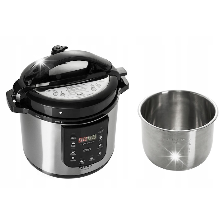 Multicooker Camry, 8 programe, 6L, 1000W, electric
