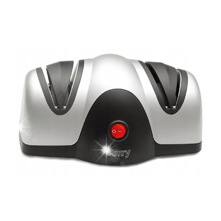 Ascutitoare electrica Camry CR 4469, 40W, sistem dublu de ascutire si polizare, prindere antiderapanta