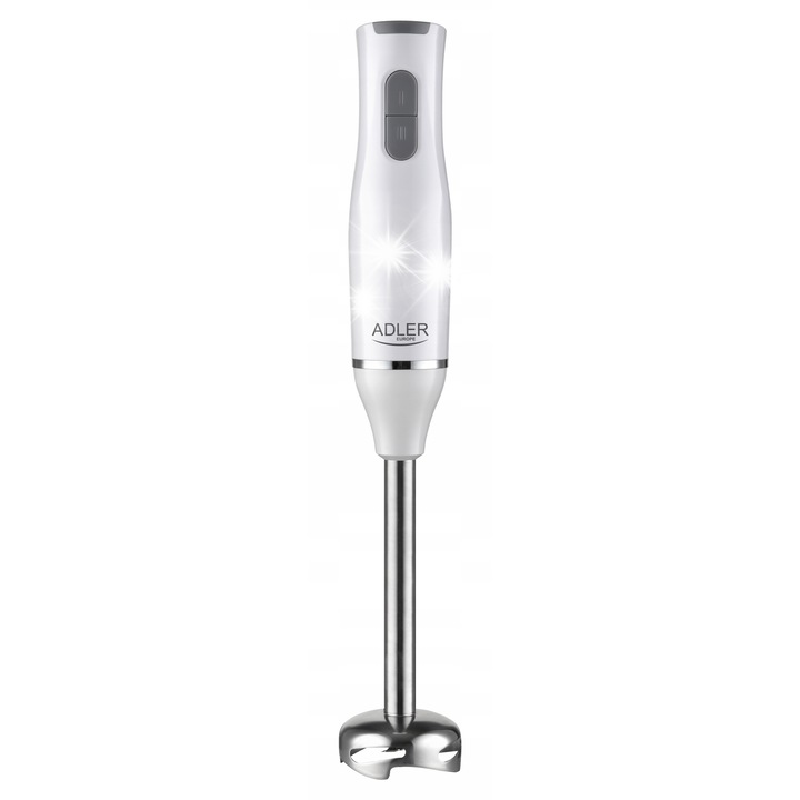 Пасатор Adler, 800W, 2 скорости, инокс, комплект с контейнери от 450мл и 750мл