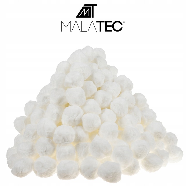 Szűrőgolyók homokszűrőhöz, Malatec, 1,5 kg, újrafelhasználható, 5 cm, szett