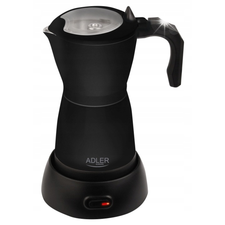 Cafetiera electrica Moka Camry CR 4415, 300 ml, 6 cesti cafea, compacta, neagra, 25,5x17,5x13,5cm