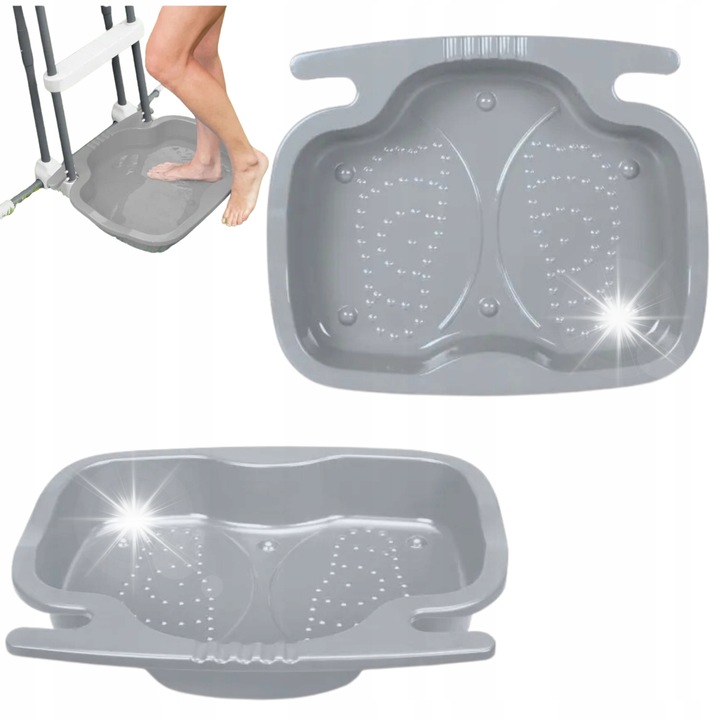 Почистващ уред за крака за басейн Intex 29080, размери 56x46x9см, вместимост 11,5л, противоплъзгащ