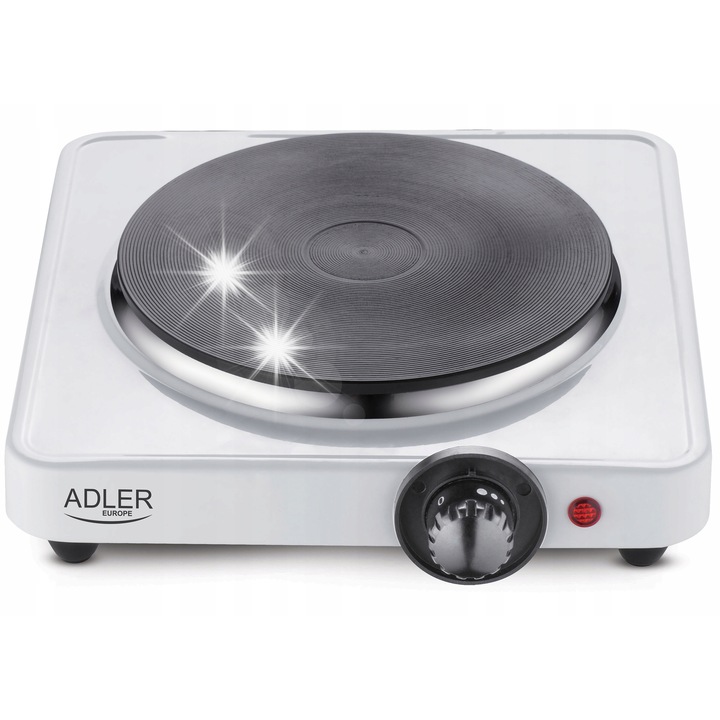 Електрически котлон Adler AD 6503, 1 котлон, 1500W, бял, 18см