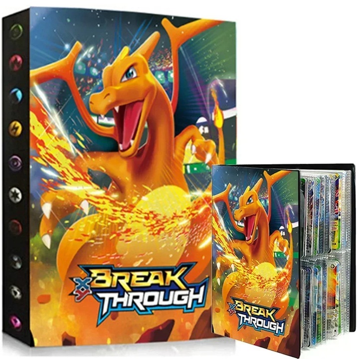 Комплект албум Pokemon за 240 карти и 120 карти Silver Tempest, многоцветен