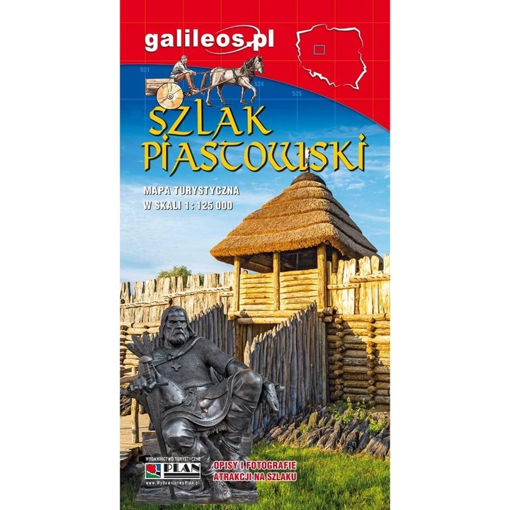 Mapa turystyczna - Szlak Piastowski 1:125 000