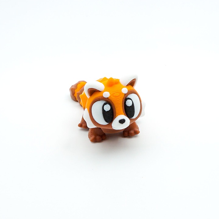 Breloc Red Panda, Figurina Articulata, 3D, Breloc Animalut