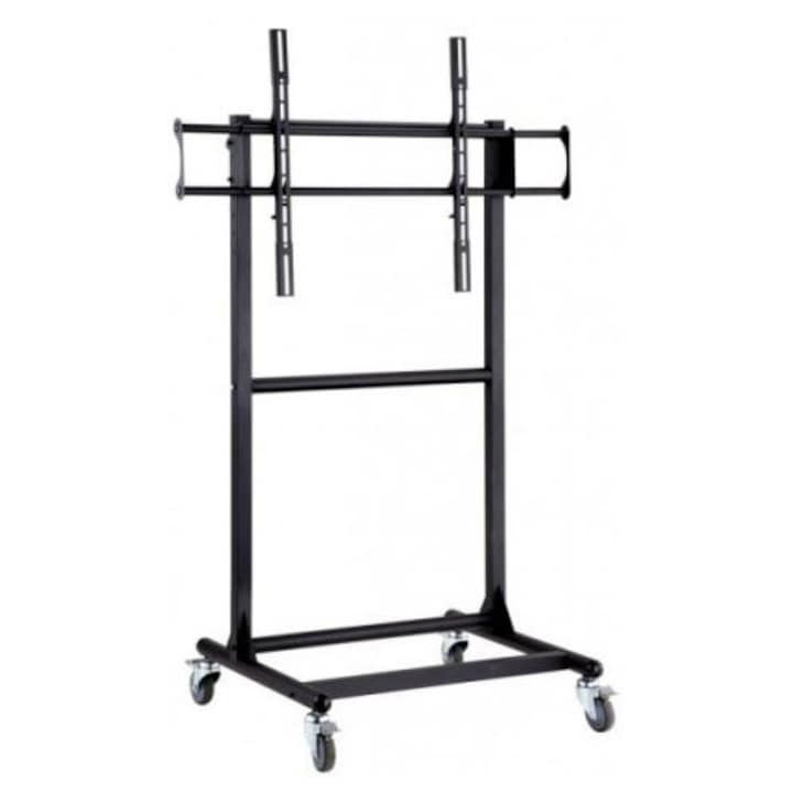 Мобилна стойка за телевизор Reflecta 70P, черна, капацитет 70 кг, VESA размери 200x200