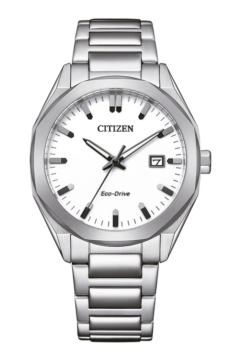 Citizen, Часовник от неръждаема стомана с лого, Сребрист