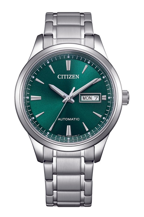 Citizen, Ceas automatic cu bratara din otel inoxidabil, Argintiu, Argintiu