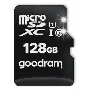 Carda memorie MicroSD 128GB UHS-I + adaptor SD, 100MB/s, GOODRAM