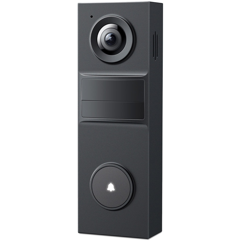 Camera de supraveghere wireless cu sonerie TP-Link Tapo D205, 2K 3MP, unghi de vizualizare larg 160°, detectare inteligenta de persoane, baterie reincarcabila 5200mAh, suporta pano