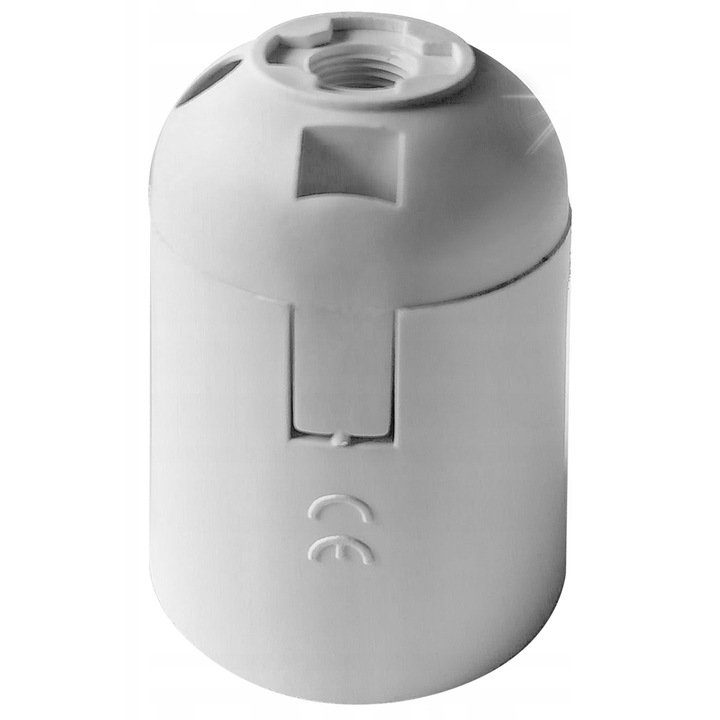 Oprawa termoplastica E27 alba, set 40 bucati