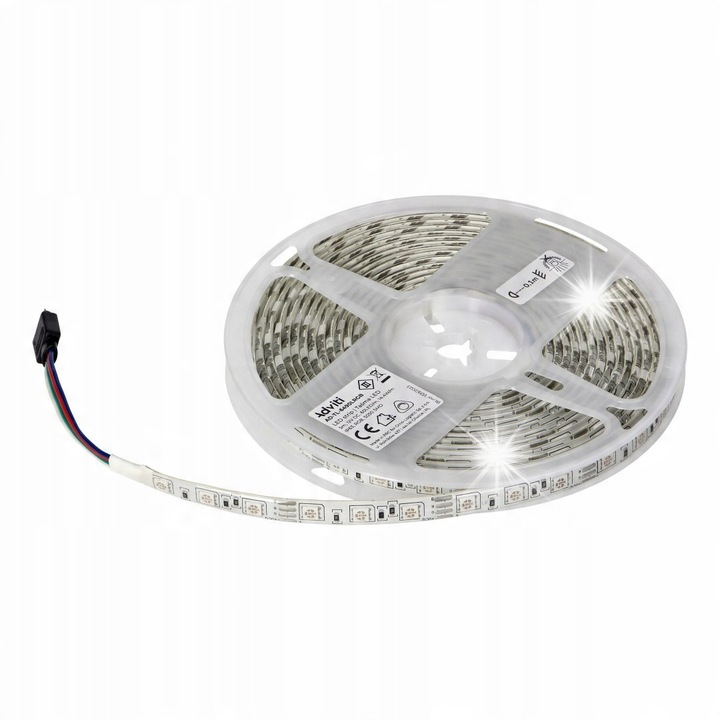 Banda LED RGB 12V, 5m, 60 LED/m, IP63, 14,4W/m