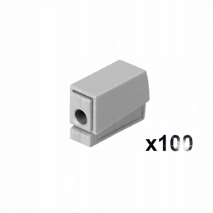 Set 100 conectori rapizi, Orno, 9x15x20mm, gri