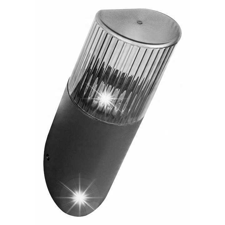 Adviti PEONIA kültéri fali lámpa E27 max. 15W IP54, alumínium, fekete, 93x278x89mm, 1 db-os készlet.