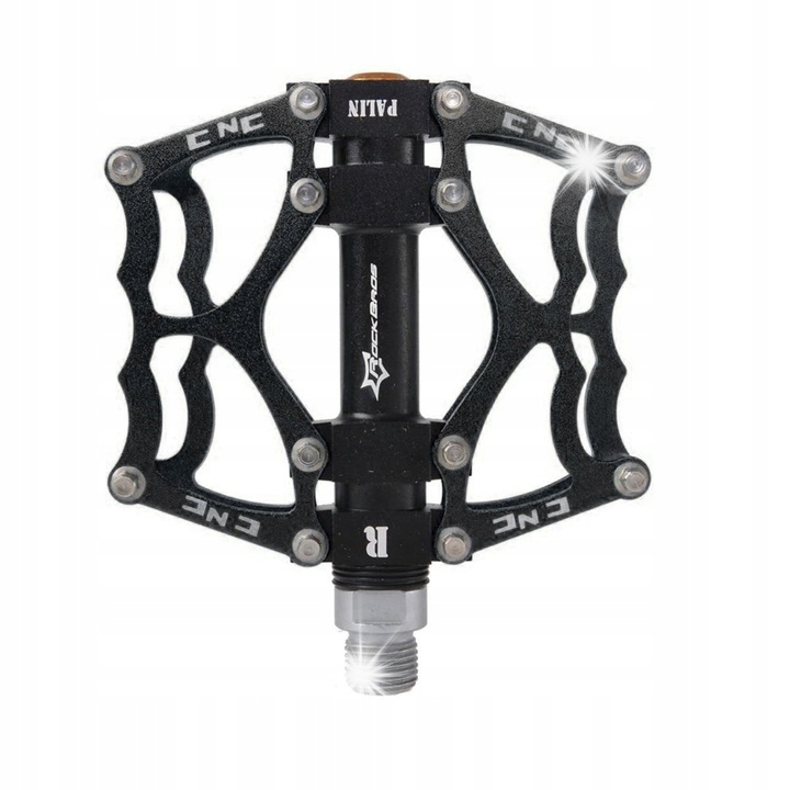 Педали за велосипед Rockbros, 100x90x17mm, 12 противоплъзгащи пина, черни