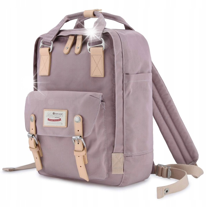 Rucsac Himawari HM188 pentru laptop 13,3" - 14,1", material rezistent la apa, dimensiuni 38x30x15cm, vintage