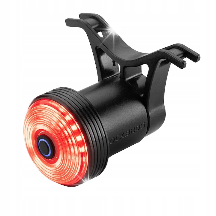 Велосипедна LED лампа Rockbros, монтаж под седалката, 5 режима на осветление, водоустойчива, 42x34x34 мм