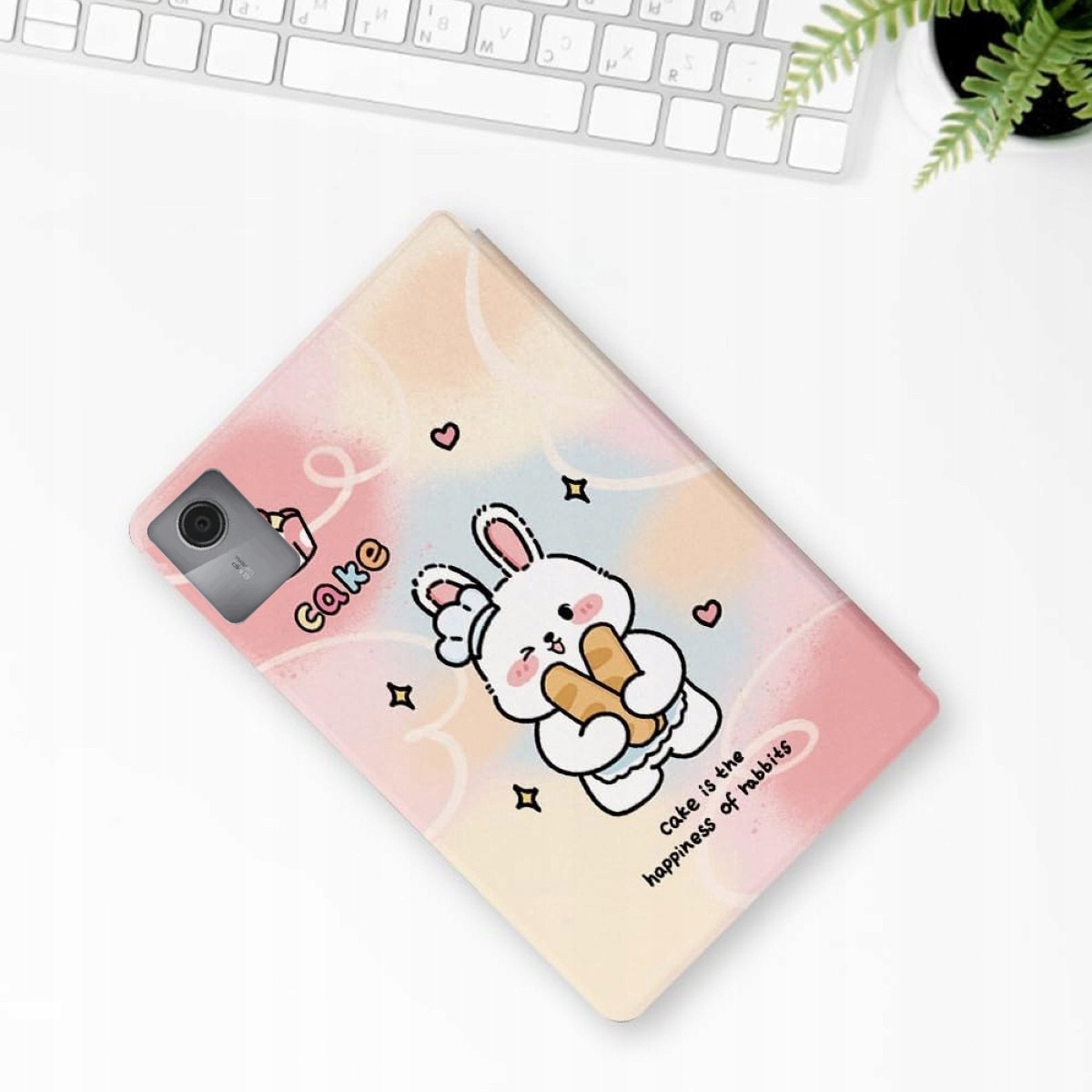 Husa tableta, model Lenovo Tab M11 TB-330FU/TB-331FC, roz, design super slim, acces facil la butoane si porturi