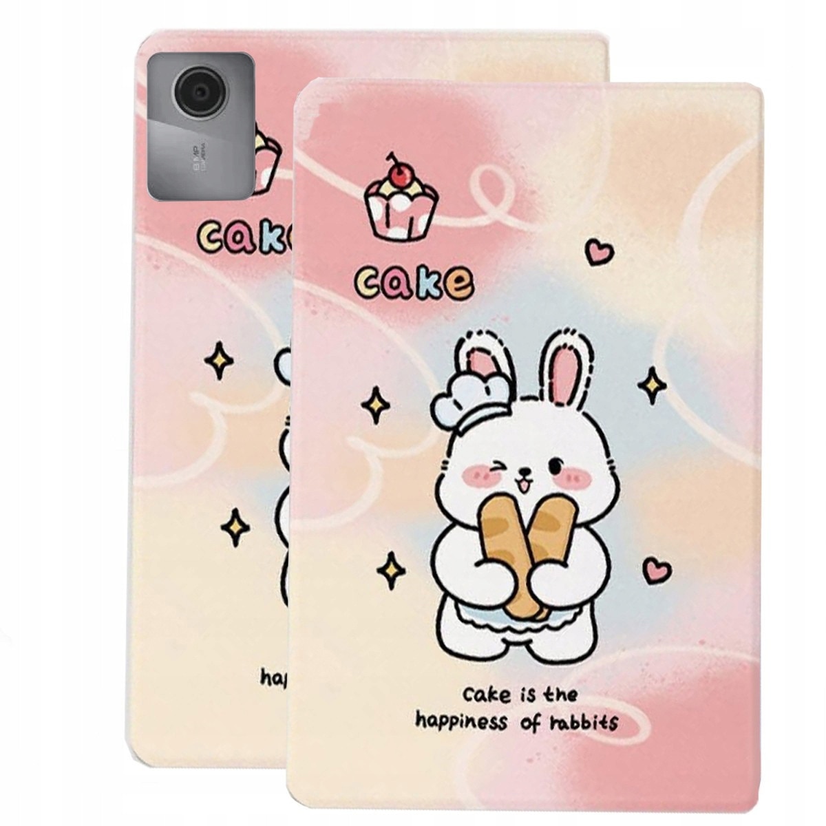 Husa tableta, model Lenovo Tab M11 TB-330FU/TB-331FC, roz, design super slim, acces facil la butoane si porturi