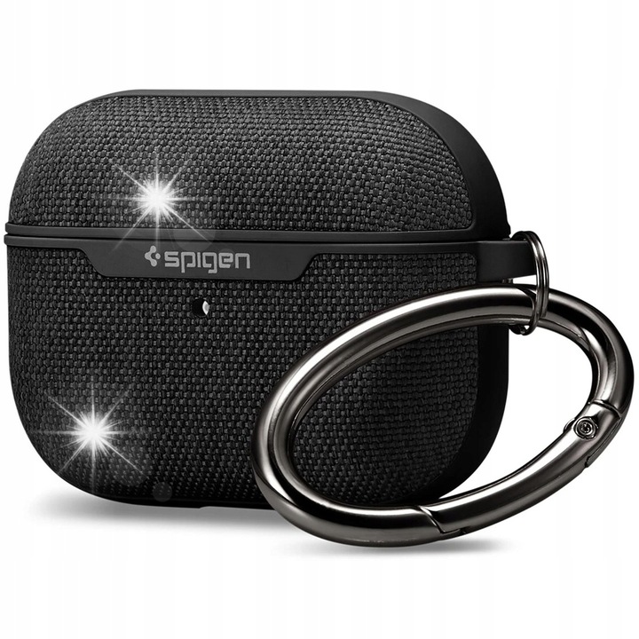 Etui Spigen Urban Fit pentru Apple Airpods, protectie, montare usoara, negru