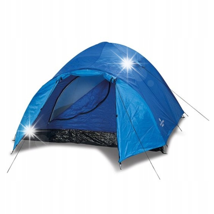 Kempingsátor 3 személyes Grouse Creek Asiago rögzítéssel, 210x210cm, többszínű