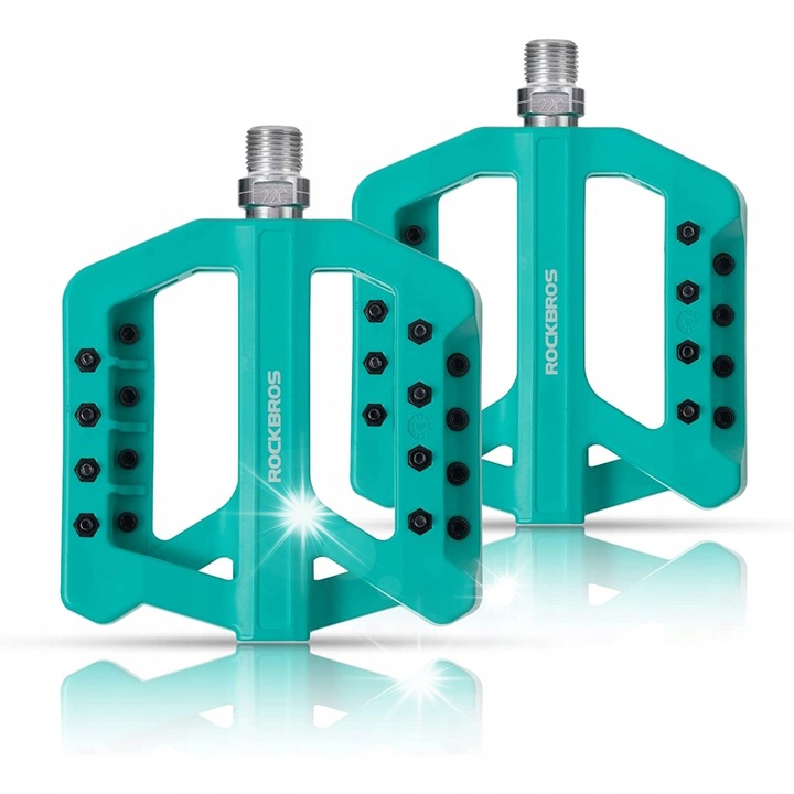 Велосипедни педали Rockbros, зелени, противоплъзгащи, 1/4 инча, лесен монтаж