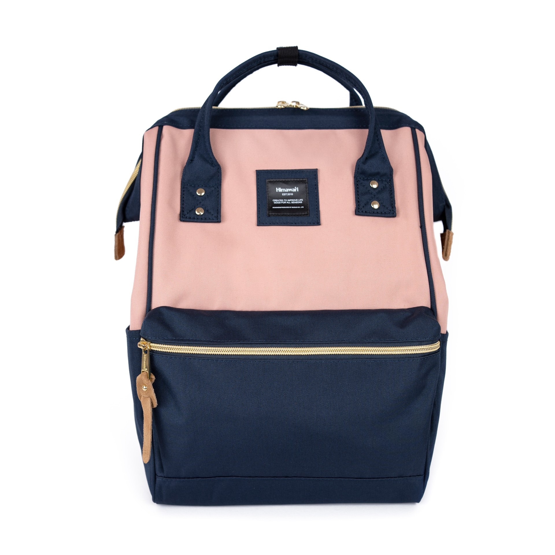 Rucsac Himawari 9001, roz, 40x27x17cm, cu USB, pentru laptop 13,3"