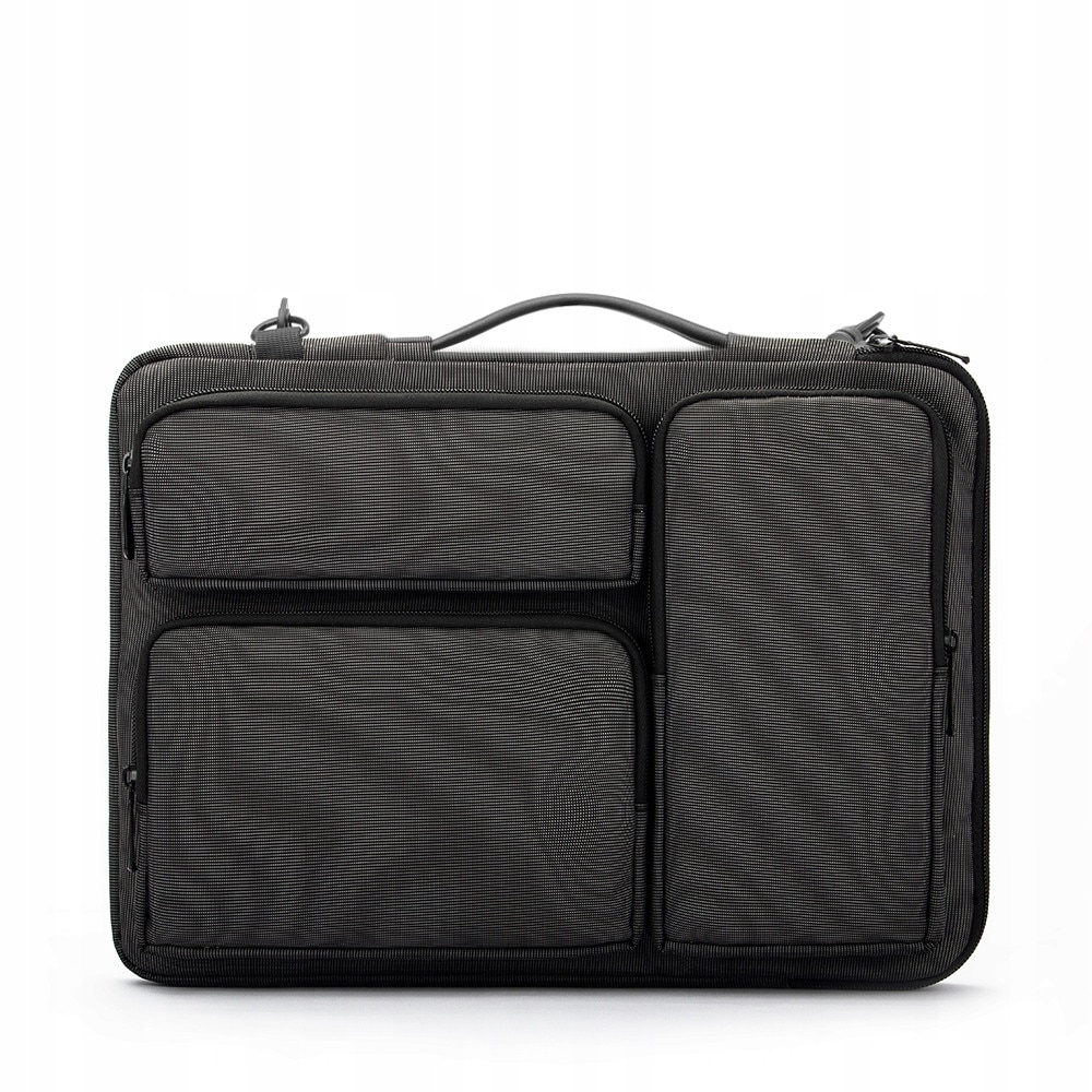 Geanta laptop 15.6", SUPERO, waterproof, neagra, cu curea reglabila