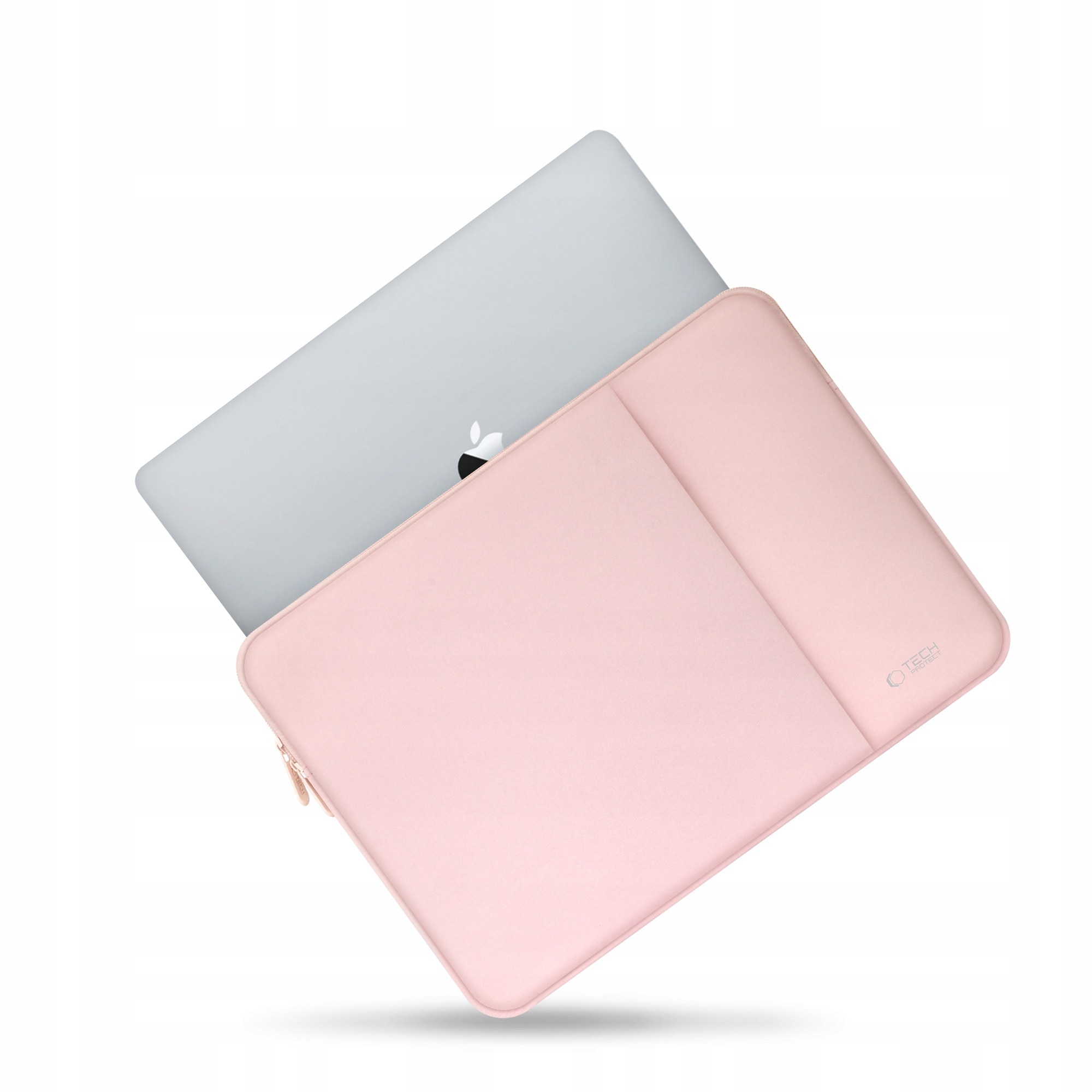 Husa pentru laptop Macbook Air Pro (15-16 inch), Tech-Protect, neopren, Dusty Rose