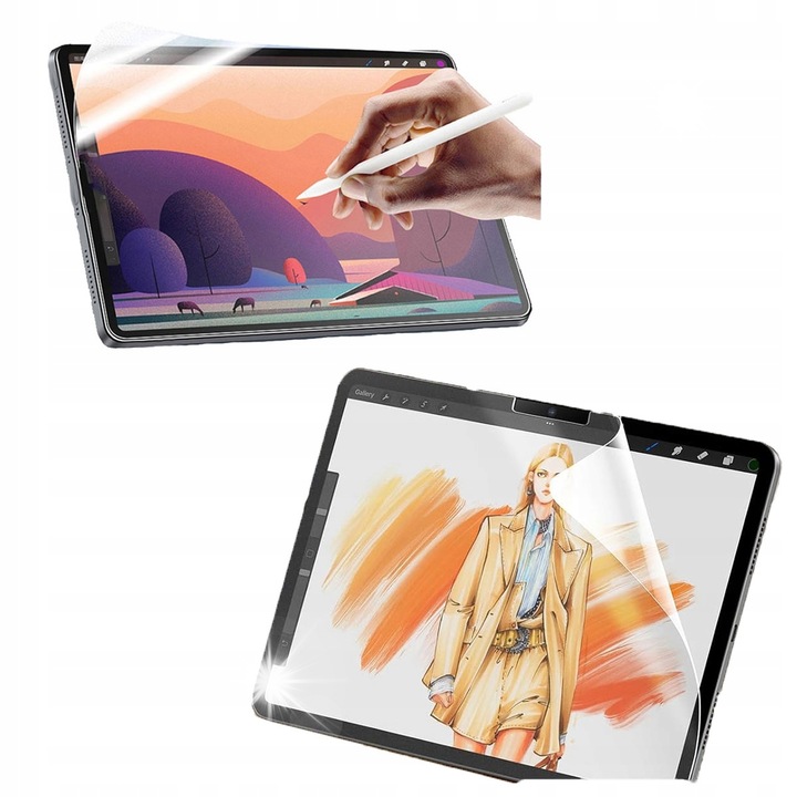 Folie protectie mata pentru iPad Air 11" 6 gen. 2024, reducere reflexii, dimensiuni 24,06x17,35cm, set aplicare inclus