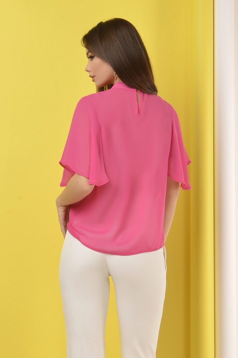 Блуза воал розов, Bln 208r