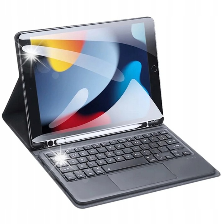 Husa cu tastatura Bluetooth Dux Ducis pentru iPad 10.2, negru