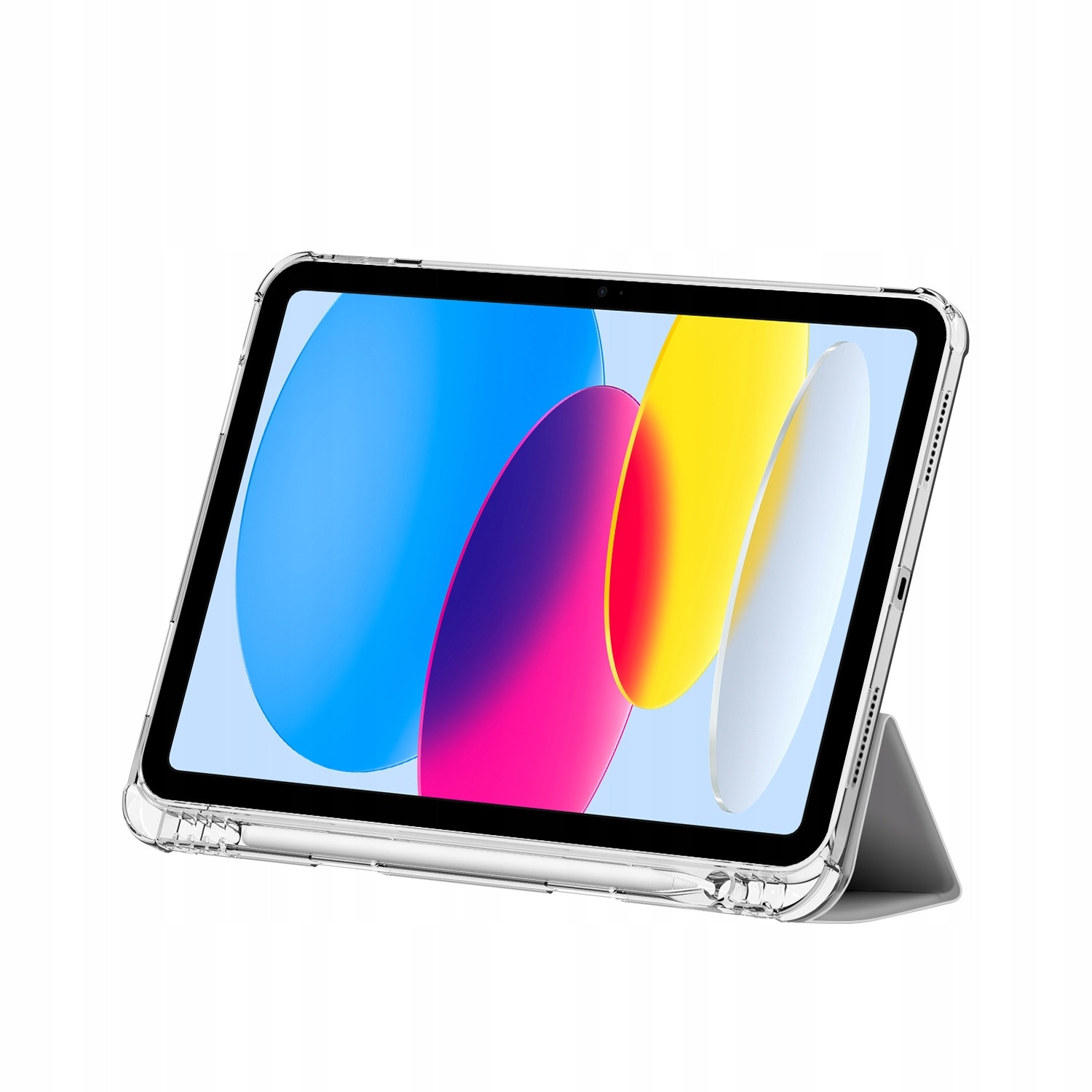 Etui pentru iPad 10.9 10 gen. 2022, Tech-Protect, hibrid, cu suport, loc pentru rysik, transparent